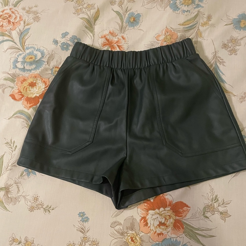 Steve Madden faux leather shorts